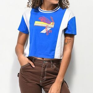 Empyre Tiare camiseta corta azul y blanca